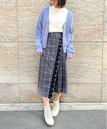 サイドプリーツナロースカート