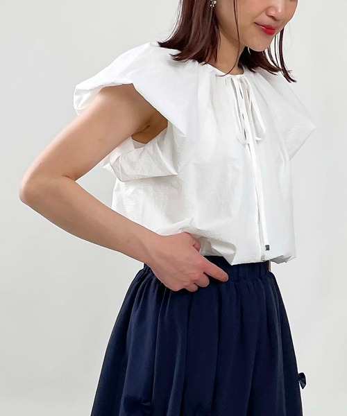 DIARIUM（ディアリウム）の「バルーンスリーブギャザーブラウス（シャツ/ブラウス・レディース・オフホワイト/ブラック・M）」の20枚目の写真