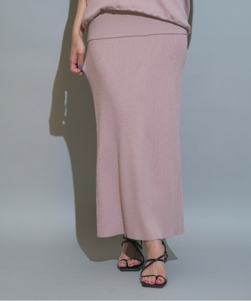 Mystrada（マイストラーダ）の「リブニットタイトスカート（スカート