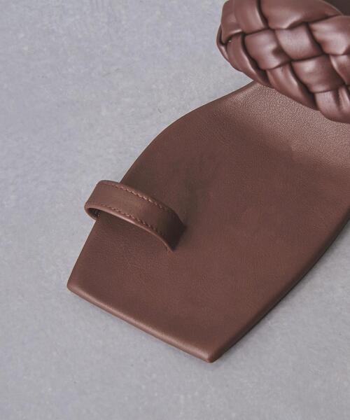 UNITED ARROWS（ユナイテッドアローズ）の「BRADE トング ミュール（サンダル・レディース・ブラック/ダークブラウン・35/35h/36/36h/37/37h/38）」の6枚目の写真