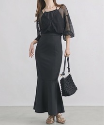 NEUNA | 【挑戦しやすいアメスリワンピース！】3WAYアメスリキャミリボンシアートップスワンピース(ワンピース)