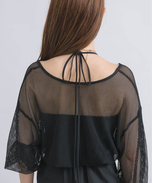 NEUNA（ヌナ）の「【挑戦しやすいアメスリワンピース！】3WAYアメスリキャミリボンシアートップスワンピース（ワンピース・レディース・アイボリー/ブラック・FREE/SMALL）」の21枚目の写真