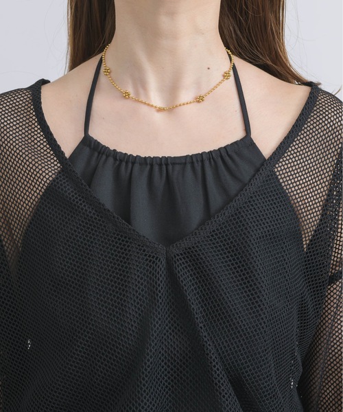 NEUNA（ヌナ）の「【挑戦しやすいアメスリワンピース！】3WAYアメスリキャミリボンシアートップスワンピース（ワンピース・レディース・アイボリー/ブラック・FREE/SMALL）」の20枚目の写真