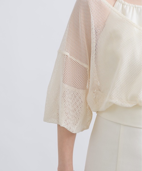 NEUNA（ヌナ）の「【挑戦しやすいアメスリワンピース！】3WAYアメスリキャミリボンシアートップスワンピース（ワンピース・レディース・アイボリー/ブラック・FREE/SMALL）」の16枚目の写真