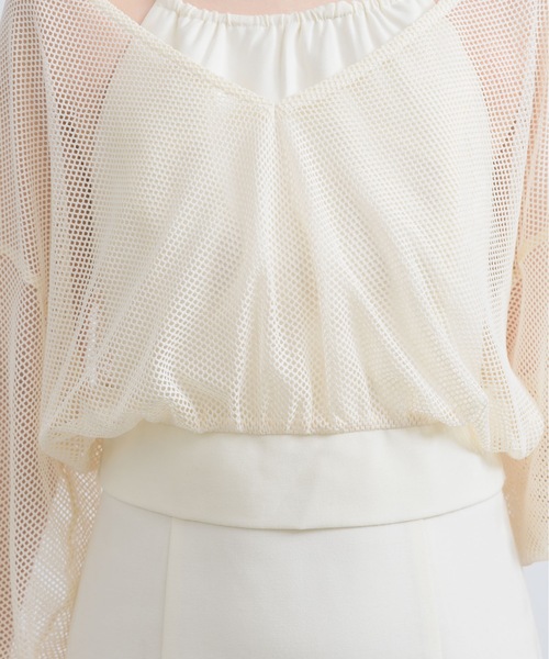 NEUNA（ヌナ）の「【挑戦しやすいアメスリワンピース！】3WAYアメスリキャミリボンシアートップスワンピース（ワンピース・レディース・アイボリー/ブラック・FREE/SMALL）」の15枚目の写真