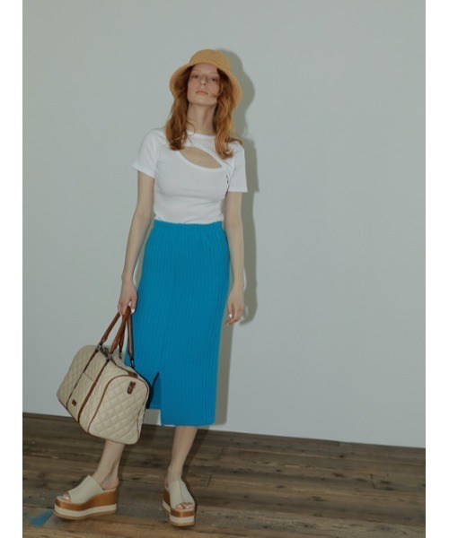 AMAIL（アマイル）の「Vivit time skirt（スカート・レディース・ブルー/ピンク・FREE）」の10枚目の写真