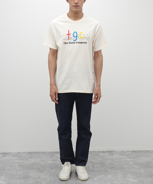 The Good Company(ザグッドカンパニー)の「【THE GOOD COMPANY/ザグッドカンパニー】 SCHOOL TEE:Tシャツ(Tシャツ/カットソー・メンズ・グリーン/アイボリー・MEDIUM/LARGE)」の3枚目の写真