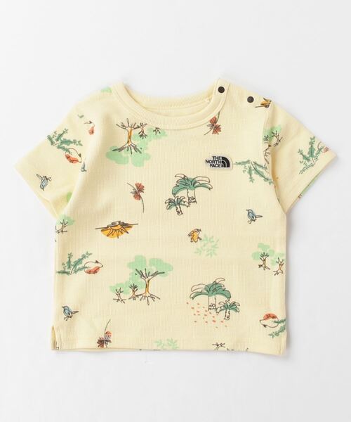 THE NORTH FACE（ザノースフェイス）の「ザ ノース フェイス THE NORTH FACE B S/S Latch Pile Tee_ベビー ショートスリーブラッチパイルティー（その他ベビー用品・キッズ・ホワイト×グリーン/ネイビー・90cm/80ｃｍ）」の2枚目の写真