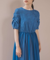 kaene | ジャガードギャザードレス(ドレス)