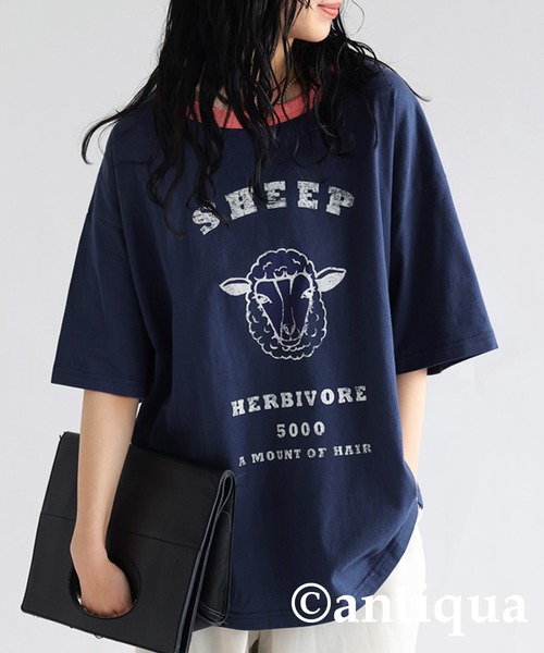 PERSONSOUL Tシャツ 半袖 トップス レトロ 人気 Animals T-Shirt M PERSONSOUL(パーソンソウル) Tシャツ・カットソー(メンズ