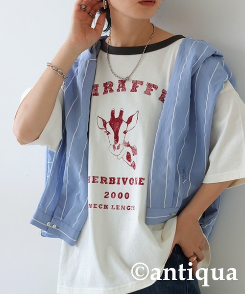 antiqua（アンティカ）の「アニマルカレッジTシャツ（Tシャツ/カットソー・レディース・その他1/その他2/その他3/その他4/その他5・FREE）」の18枚目の写真