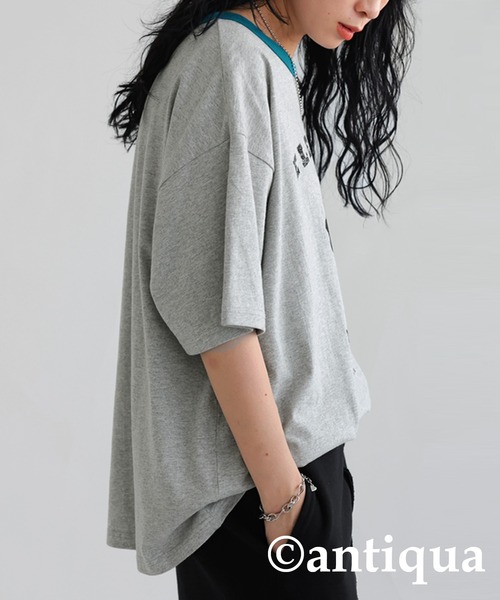 antiqua（アンティカ）の「アニマルカレッジTシャツ（Tシャツ/カットソー・レディース・その他1/その他2/その他3/その他4/その他5・FREE）」の7枚目の写真