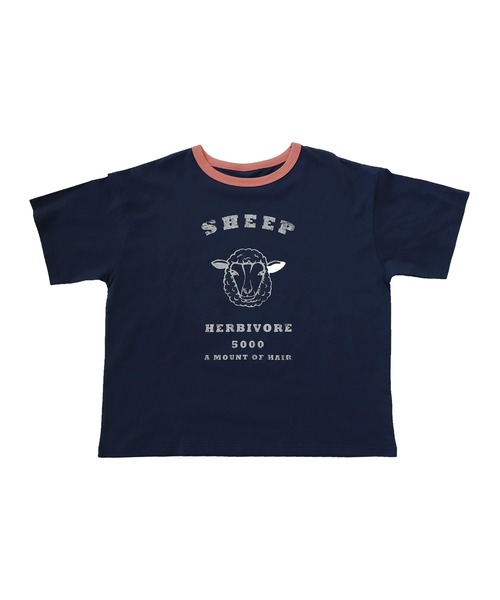 PERSONSOUL Tシャツ 半袖 トップス レトロ 人気 Animals T-Shirt T-SHIRT - personsoul