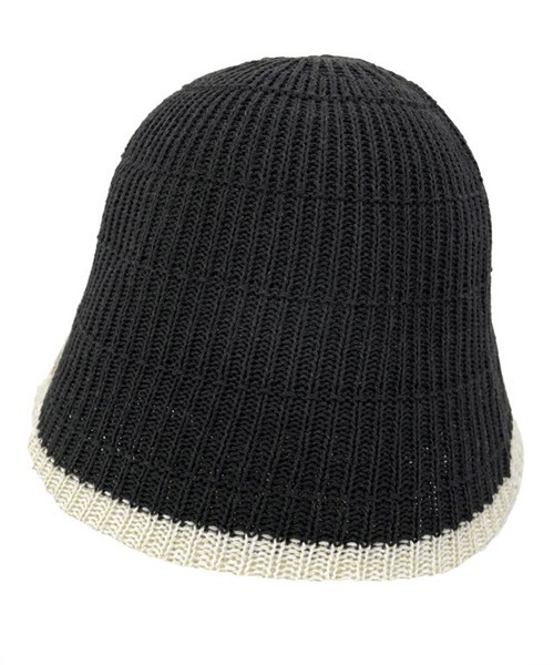 polcadot（ポルカドット）の「ブリムライン サーモメトロハット（ハット・レディース・ベージュ/アイボリー/ブラック・FREE）」の2枚目の写真