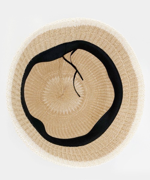 polcadot（ポルカドット）の「ブリムライン サーモメトロハット（ハット・レディース・ベージュ/アイボリー/ブラック・FREE）」の7枚目の写真