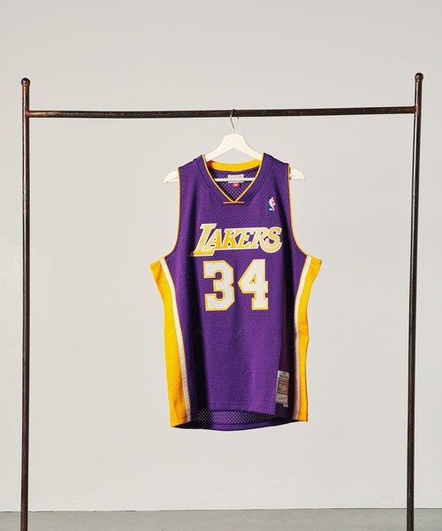 Mitchell&Ness（ミッチェル&ネス）の「Mitchell&Ness 　NBA SWINGMAN JERSEY LAKERS 99-00 SHAQUILLE O'NEAL（タンクトップ・メンズ・パープル・XL/M/L）」の2枚目の写真
