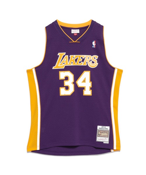 Mitchell&Ness（ミッチェル&ネス）の「Mitchell&Ness 　NBA SWINGMAN JERSEY LAKERS 99-00 SHAQUILLE O'NEAL（タンクトップ・メンズ・パープル・XL/M/L）」の3枚目の写真