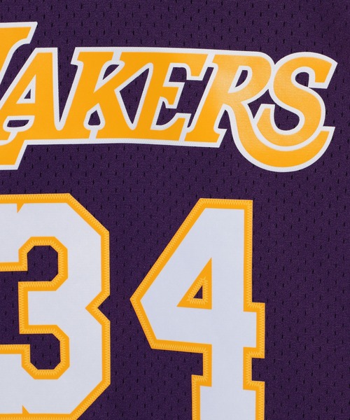 Mitchell&Ness（ミッチェル&ネス）の「Mitchell&Ness 　NBA SWINGMAN JERSEY LAKERS 99-00 SHAQUILLE O'NEAL（タンクトップ・メンズ・パープル・XL/M/L）」の7枚目の写真
