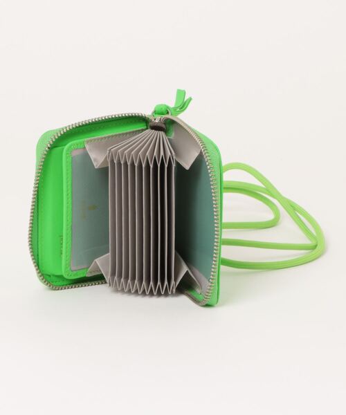 Q(キュー)の「ネオンウォレット(コインケース・レディース・クリアグリーン/フレッシュイエロー・ONE SIZE)」の5枚目の写真