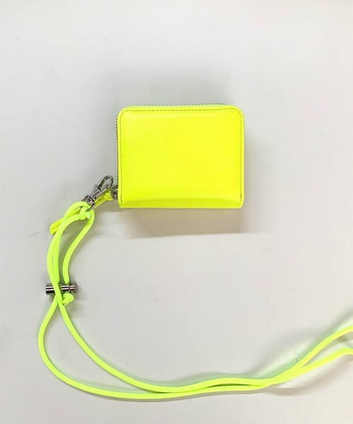 Q(キュー)の「ネオンウォレット(コインケース・レディース・クリアグリーン/フレッシュイエロー・ONE SIZE)」の1枚目の写真