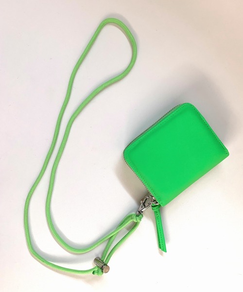 Q(キュー)の「ネオンウォレット(コインケース・レディース・クリアグリーン/フレッシュイエロー・ONE SIZE)」の2枚目の写真