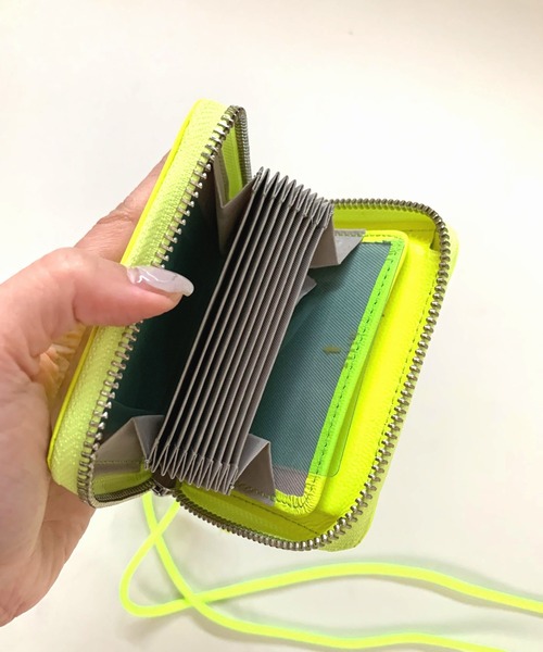 Q(キュー)の「ネオンウォレット(コインケース・レディース・クリアグリーン/フレッシュイエロー・ONE SIZE)」の16枚目の写真