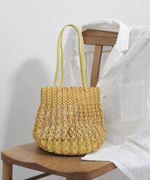 The Bagmati | 【BAGMATI/バグマティ】MIXマクラメハンドバッグ(ショルダーバッグ)