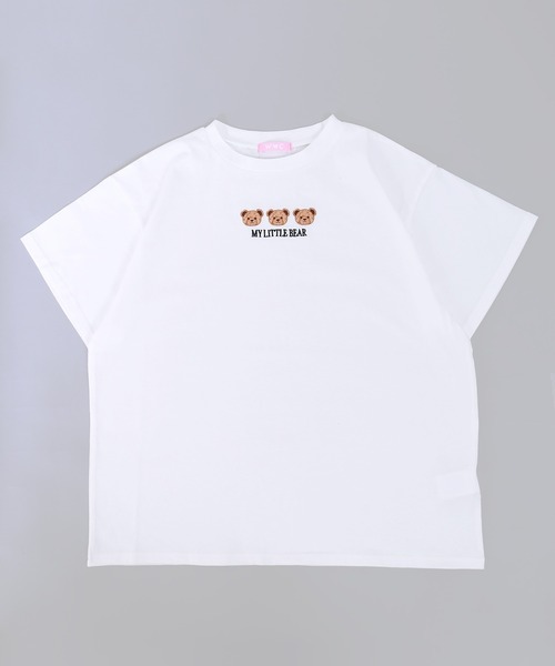 PHILLY(フィリー)の「クマ刺繍Tシャツ(Tシャツ/カットソー・レディース・ブラック/オフホワイト・FREE)」の16枚目の写真