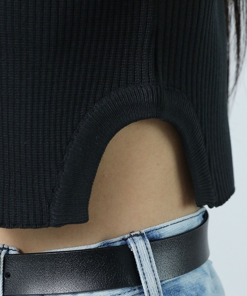 PAGEBOY（ページボーイ）の「フルZIPMIXリブノースリーブ（タンクトップ・レディース・オフホワイト/ブルー/ブラック・FREE）」の20枚目の写真