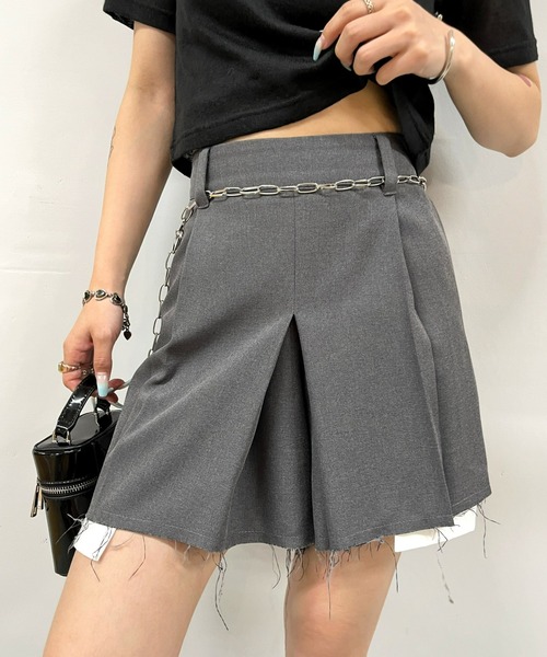 WHO'S WHO gallery（フーズフーギャラリー）の「プリーツキュロット（その他パンツ・レディース・グレー/ブラック/ベージュ/ブラック系その他・FREE）」の4枚目の写真