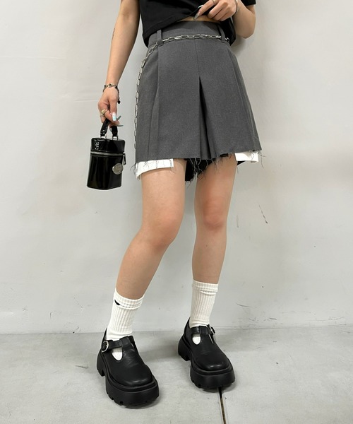 WHO'S WHO gallery（フーズフーギャラリー）の「プリーツキュロット（その他パンツ・レディース・グレー/ブラック/ベージュ/ブラック系その他・FREE）」の10枚目の写真