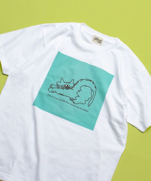 GLOSTER（グロスター）の「イラストレーター【ogwillust/オガワナツミ】 コラボTシャツ vol2（Tシャツ/カットソー・メンズ・チャコールグレー/ホワイト・M/L）」の4枚目の写真