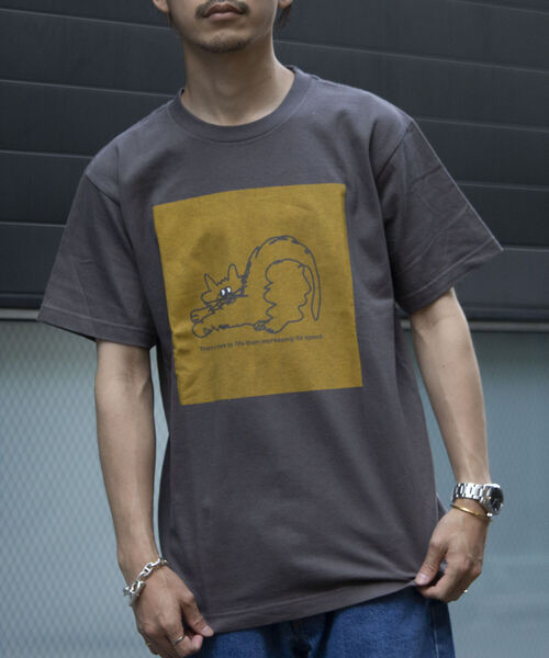 GLOSTER（グロスター）の「イラストレーター【ogwillust/オガワナツミ】 コラボTシャツ vol2（Tシャツ/カットソー・メンズ・チャコールグレー/ホワイト・M/L）」の12枚目の写真