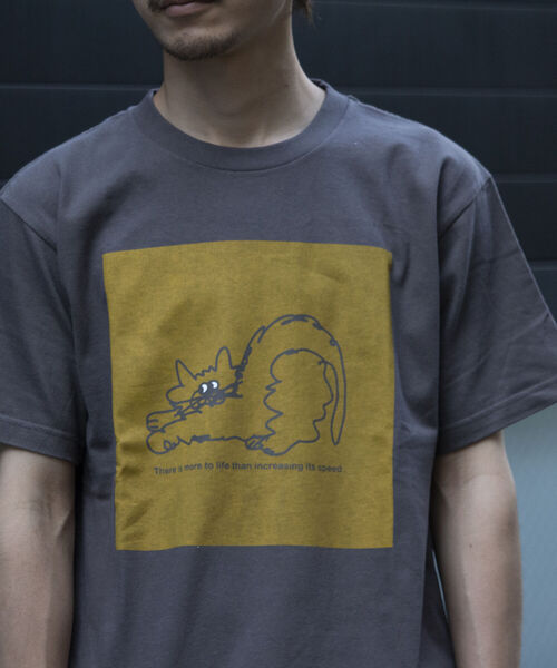 GLOSTER（グロスター）の「イラストレーター【ogwillust/オガワナツミ】 コラボTシャツ vol2（Tシャツ/カットソー・メンズ・チャコールグレー/ホワイト・M/L）」の14枚目の写真