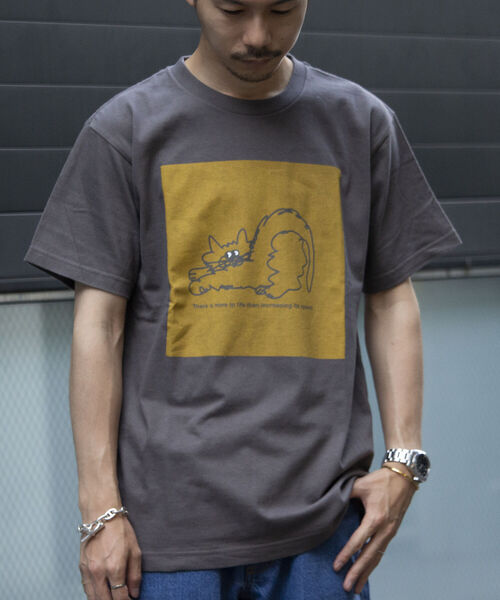 GLOSTER（グロスター）の「イラストレーター【ogwillust/オガワナツミ】 コラボTシャツ vol2（Tシャツ/カットソー・メンズ・チャコールグレー/ホワイト・M/L）」の16枚目の写真