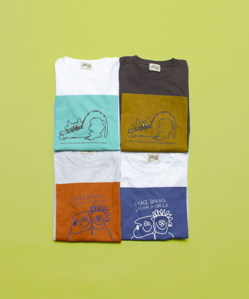 GLOSTER（グロスター）の「イラストレーター【ogwillust/オガワナツミ】 コラボTシャツ vol2（Tシャツ/カットソー・メンズ・チャコールグレー/ホワイト・M/L）」の17枚目の写真