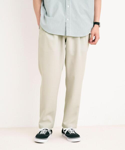 green label relaxing（グリーンレーベルリラクシング）の「リネンライク 2プリーツ ９分丈 ユーティリティ パンツ -ストレッチ-（その他パンツ・メンズ・ナチュラル/ライトブルー/ブラック・XL/S/L/M）」の3枚目の写真