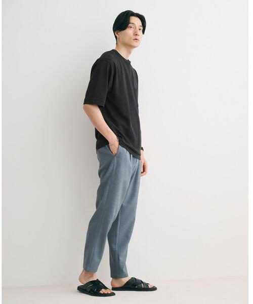 green label relaxing（グリーンレーベルリラクシング）の「リネンライク 2プリーツ ９分丈 ユーティリティ パンツ -ストレッチ-（その他パンツ・メンズ・ナチュラル/ライトブルー/ブラック・XL/S/L/M）」の8枚目の写真