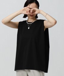 GALLEST | 肩パッド入りノースリーブTシャツ(Tシャツ/カットソー)