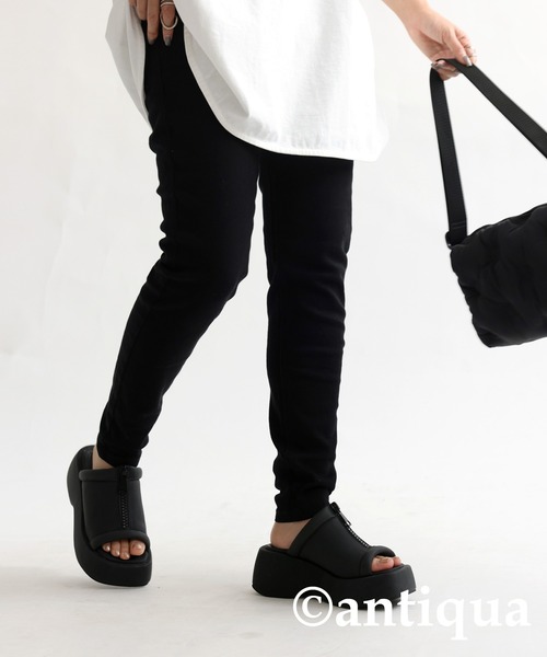 antiqua(アンティカ)の「厚底ミュールサンダル(サンダル・レディース・ブラック・S/M/L/LL)」の12枚目の写真