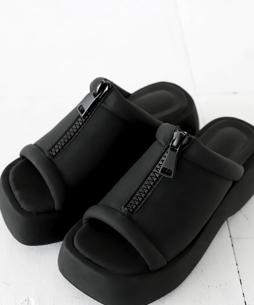 antiqua(アンティカ)の「厚底ミュールサンダル(サンダル・レディース・ブラック・S/M/L/LL)」の21枚目の写真