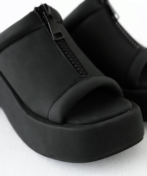 antiqua(アンティカ)の「厚底ミュールサンダル(サンダル・レディース・ブラック・S/M/L/LL)」の9枚目の写真