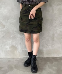 kutir（クティール）の「ミリタリーカーゴミニスカート（スカート）」