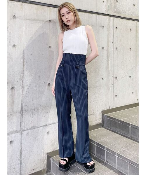 MURUA（ムルーア）の「アメスリタンク（Tシャツ/カットソー・レディース・ホワイト/ブラック/ベージュ/ブルー・FREE）」の7枚目の写真