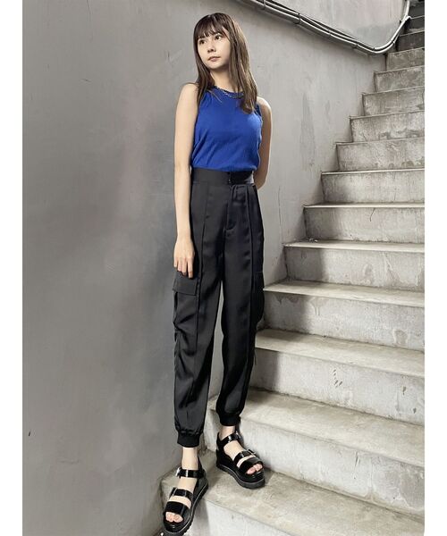 MURUA（ムルーア）の「アメスリタンク（Tシャツ/カットソー・レディース・ホワイト/ブラック/ベージュ/ブルー・FREE）」の20枚目の写真