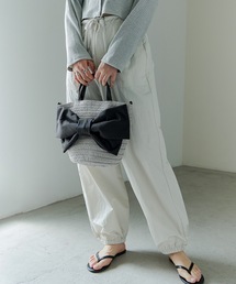 aity（アイティ）の「リボンモチーフペーパーカゴバッグ（かごバッグ）」