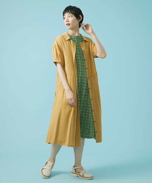 【き―さん画面】ホコモモラ Facilmente レーヨンツイルワンピース Jocomomola(ホコモモラ)の「Facilmente レーヨンツイル