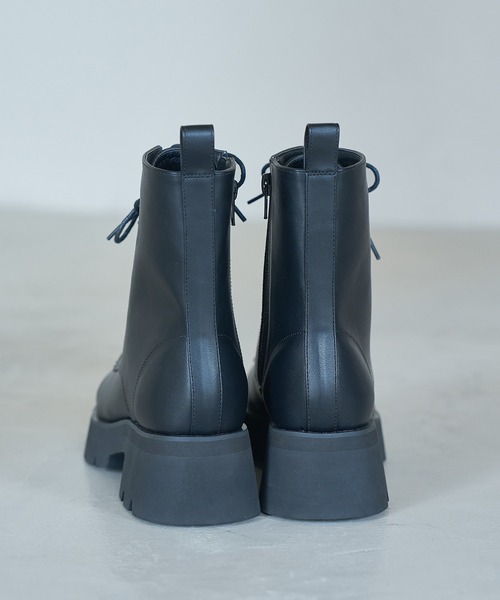 Juze（ジュゼ）の「【軽量】切り替えレースアップブーツ（ブーツ・レディース・ブラック・L/M/S）」の9枚目の写真