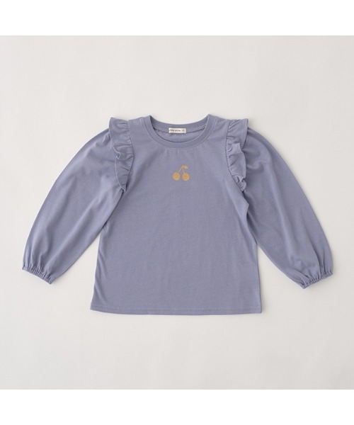 Lycee mine(リセマイン)の「【型崩れしないやわらかコットン】ラメプリントデザイントップス(Tシャツ/カットソー・キッズ・ラベンダー/アイボリー/グレイッシュベージュ/ブルーグレー/ネイビー・100cm/110cm/150cm/130cm/140cm/120cm)」の17枚目の写真