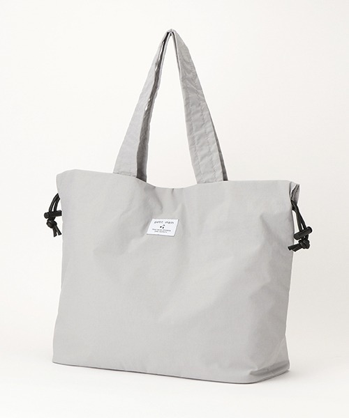 petit main（プティマイン）の「【WEB限定】【プティプラ】ママパパ巾着トートバッグ（トートバッグ・レディース・グレー・FREE）」の8枚目の写真